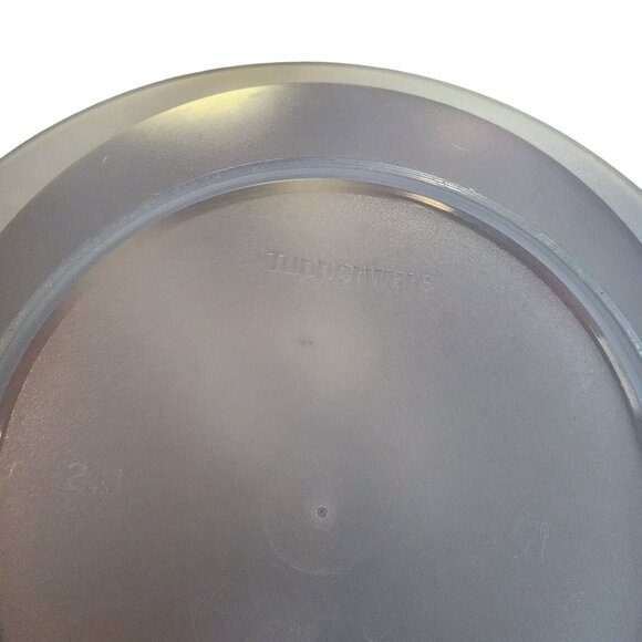 Tupperware Round Bowl With Lid 2.3L Blue With Mint Handles - Picture 2 of 3